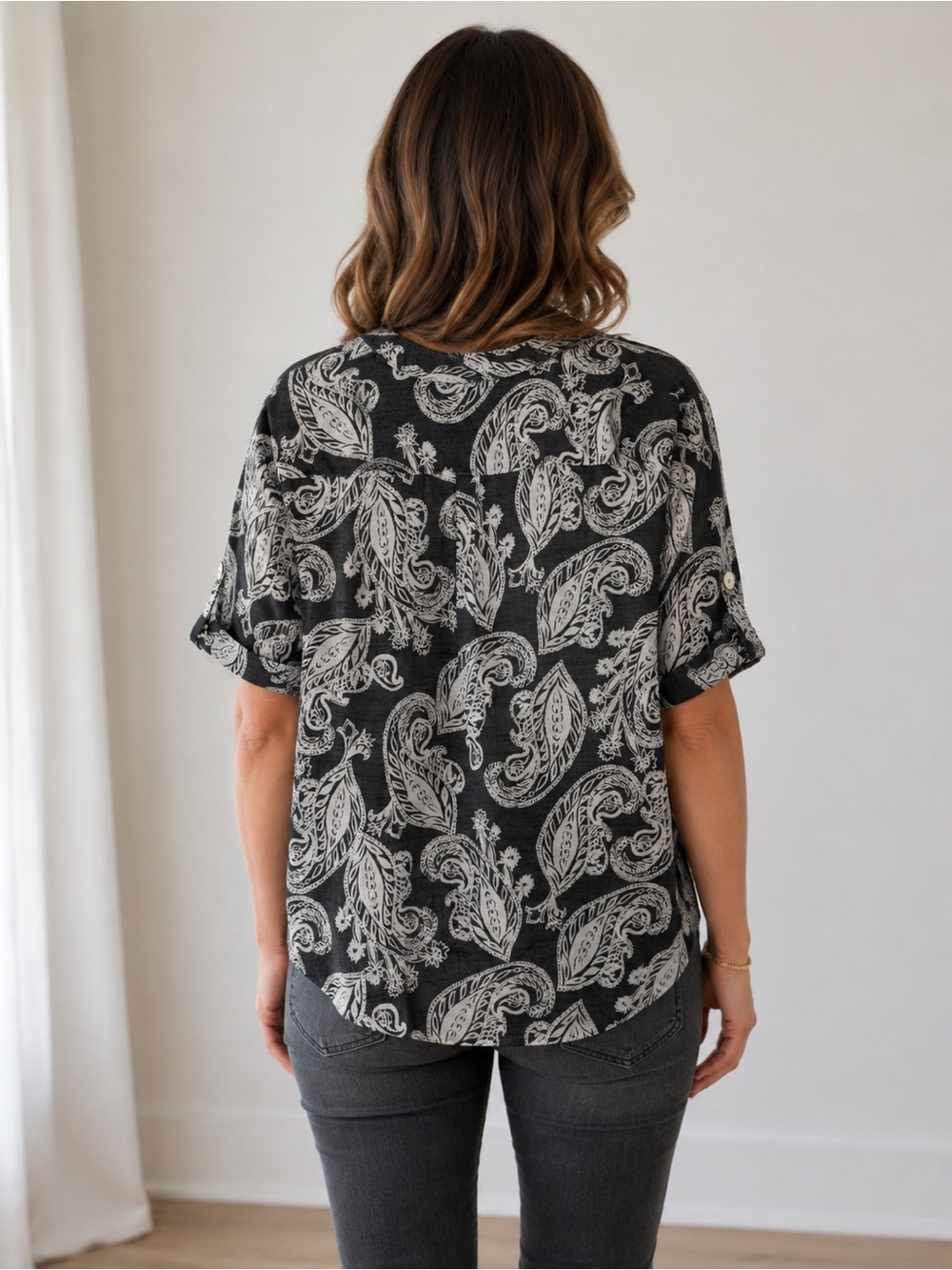 Ruby Rd. Paisley Blouse - Picture 4 of 10
